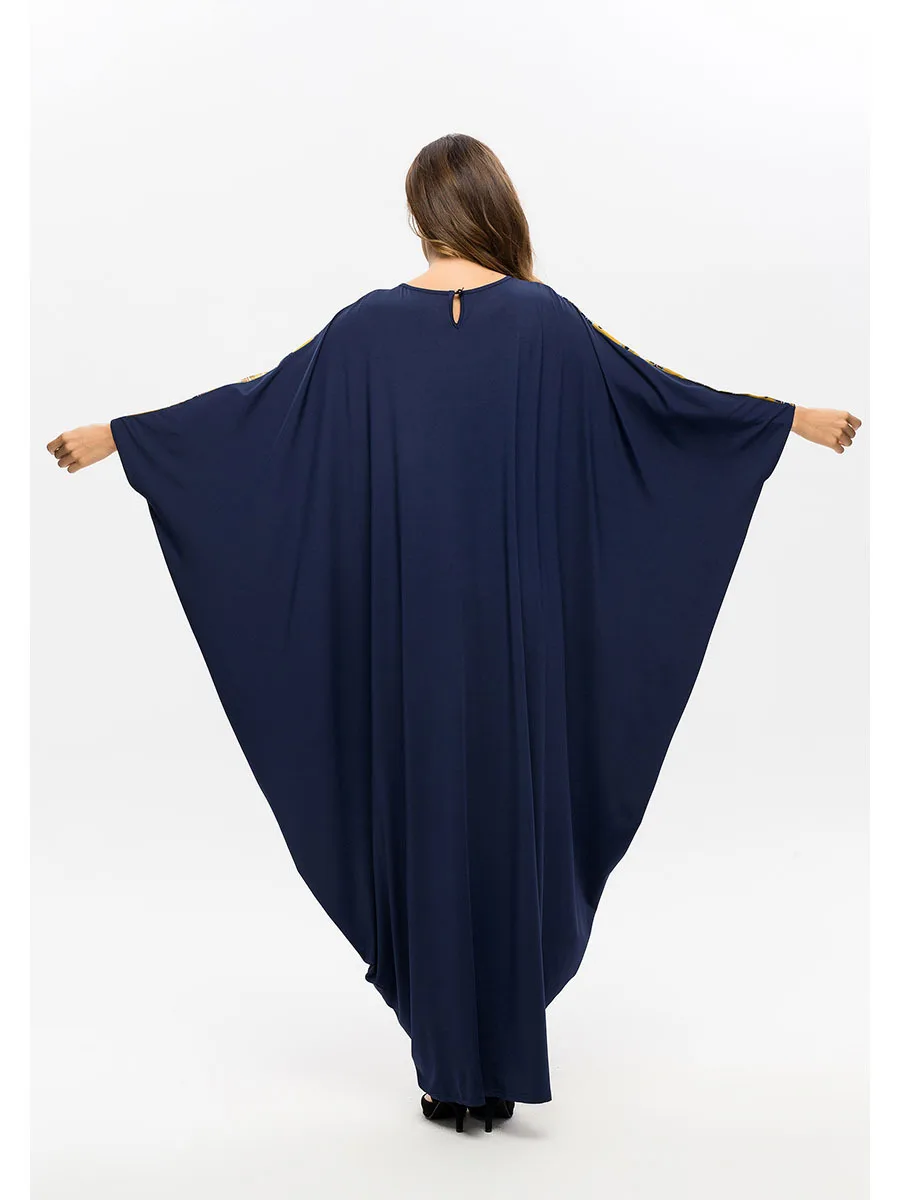 Plaid Muslim Abaya Dress Women Turkey Loose Jilbab Jubah Elbise Islamic Arab Batwing Sleeve Moroccan Kaftan Maxi Hijab Vestidos |