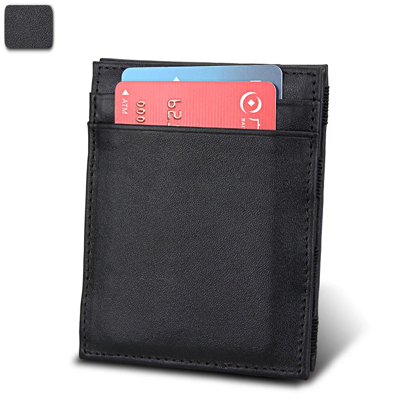 Волшебный кошелек Роскошный из натуральной кожи короткий тонкий милый кредитная