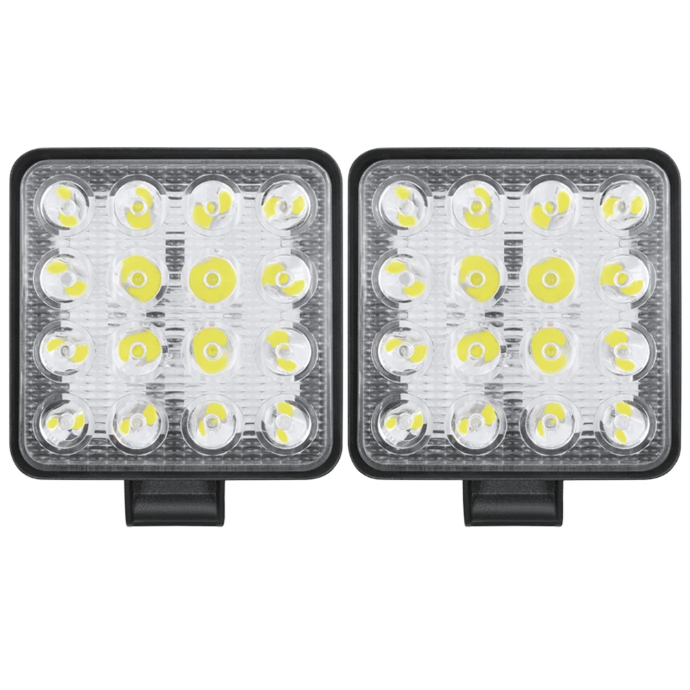 

2Pcs Super bright Work Light for Jeep Car Off-road Motorcycle Trucks SUV Pick-up DC12-60V Flood Light 1200LM Light Pod Fog Light