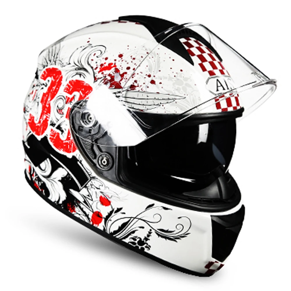 AIS мотоциклетный шлем Casco Moto крест Мото Capacete мото полный лицо шлемы скутер двойной