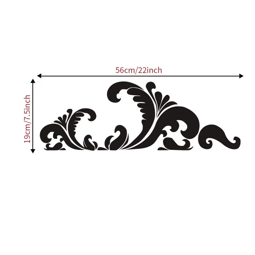 

Home Decor Wall Sticker Mural Decal Art - Flowers Vine Wall Poster toilet Living Room Bedroom Wall Decals 56*19CM