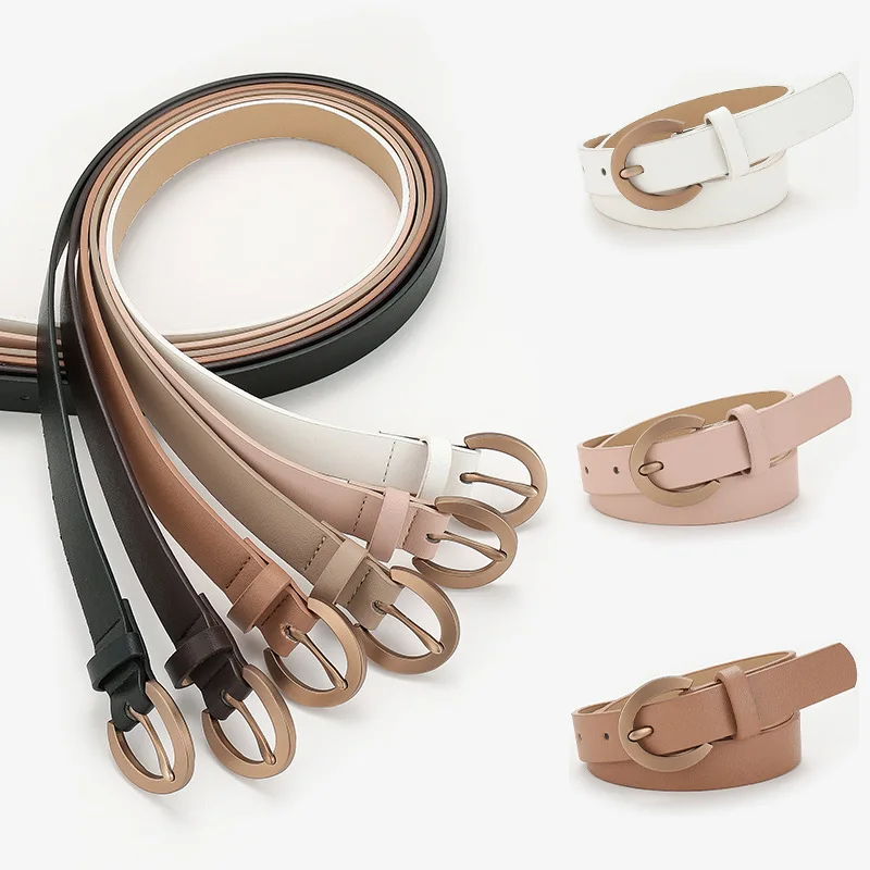 

Fashion Alloy Pin Buckle Women Belt Simple Decoration Shirt Dress Waistband Casual Jeans Belt Ladies