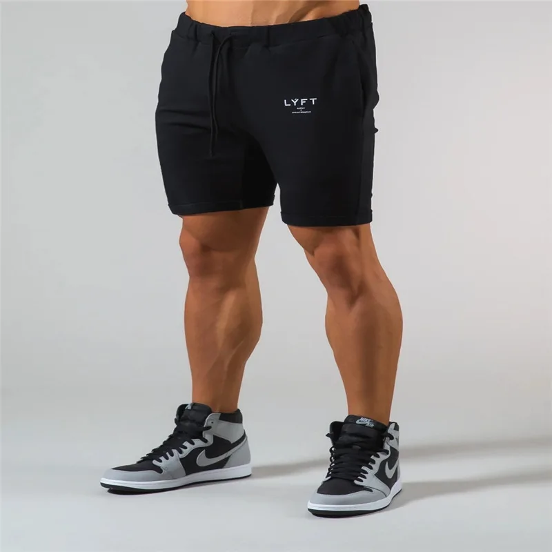 

2021 New Men Sporting Running Shorts men Cotton Bodybuilding Sweatpants Fitness Short pants Jogger Gyms men sport brand Shorts