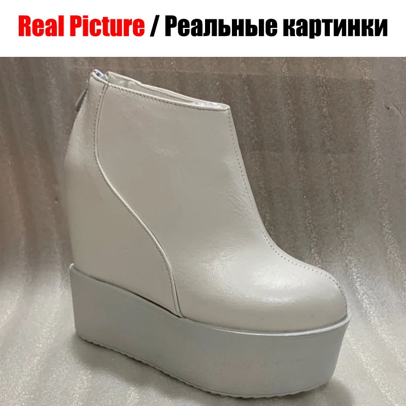DORATASIA/женские ботинки, увеличивающие рост, на каблуке 7 см; женские ботильоны на высокой платформе; коллекция года; модная женская обувь на высокой танкетке