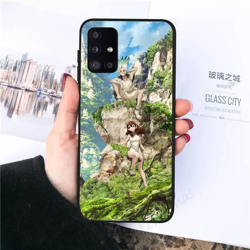

Cartoon Dr.STONE anime Phone Case for samsung galaxy s21 s20 fe s10 a51 a52 a71 a50 a12 a72 a21s a70 note 20 10 ultra plus funda