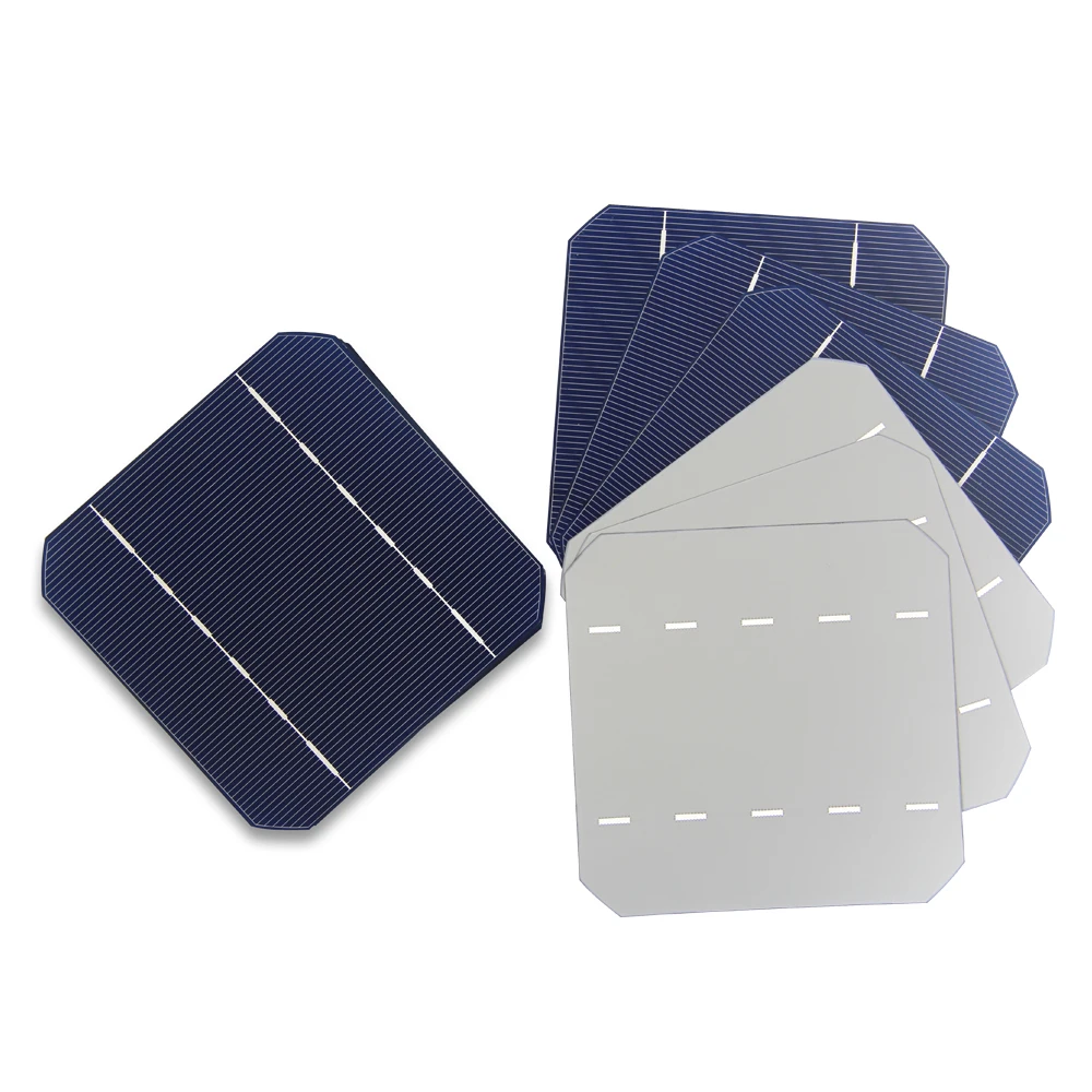 

100Pcs 0.5V 125MM Monocrystalline Solar Cell For DIY Solar Panel 12V