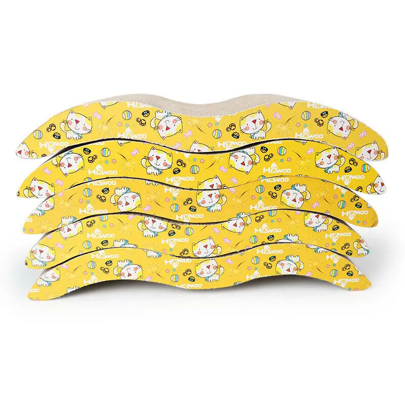 

M Shape Cat Toys Cat Scratch Board Pad Scratching Posts Kitten Corrugated Paper Pad Cats Grinding Nail Scraper Mat Mattress