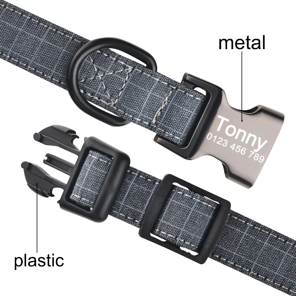 Персонализированный ошейник для собак AiruiDog тканевая идентификационная бирка с