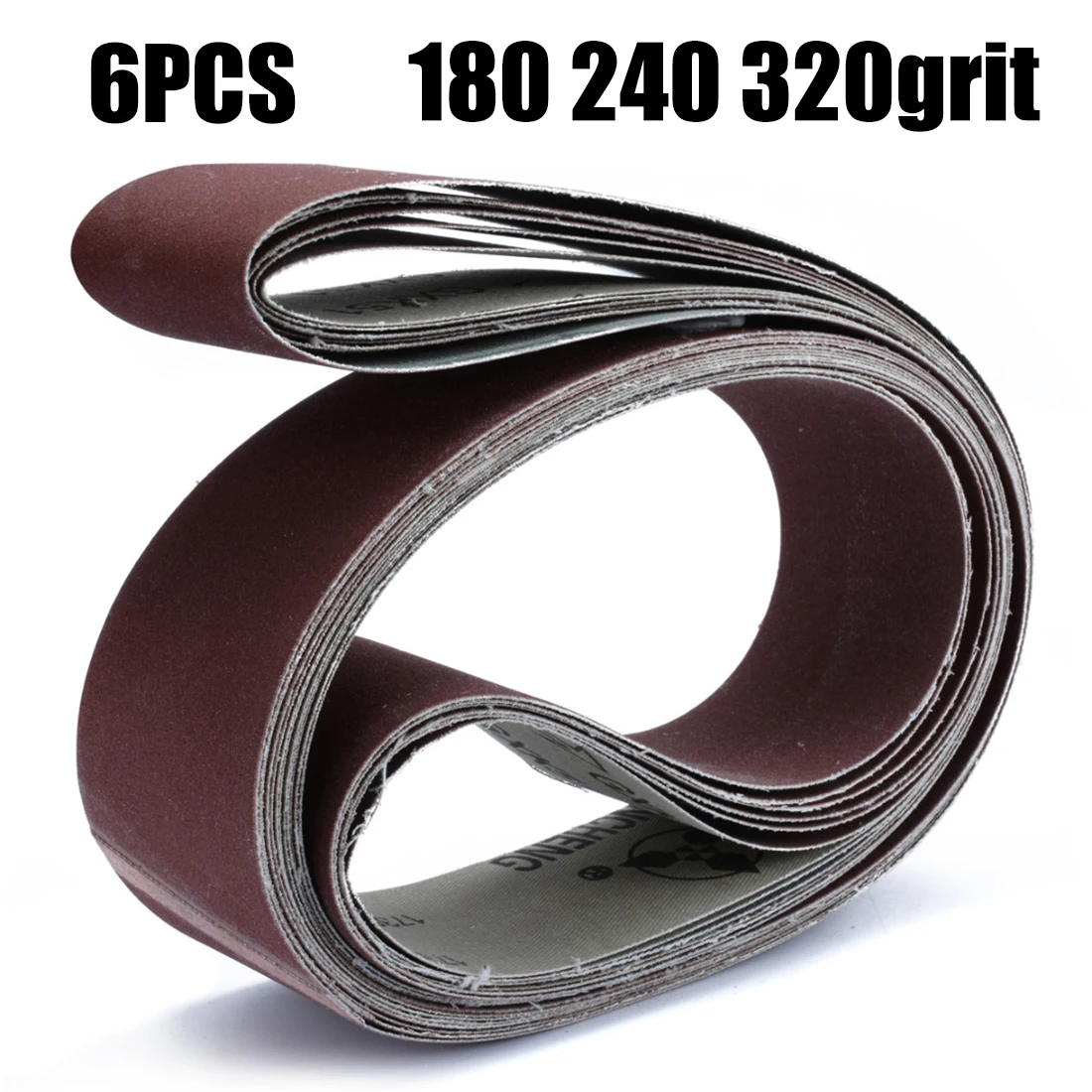 6 шт. 2*72 дюйма шлифовальные ленты 180/240/320 Грит для дерева металла деревообработки