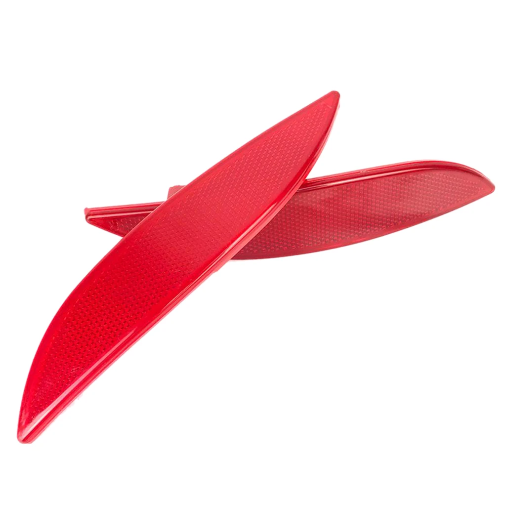 

2pcs Rear Right Left Side Bumper Cover Lens Lamp Reflector Housing Tail Warning Light Fits For