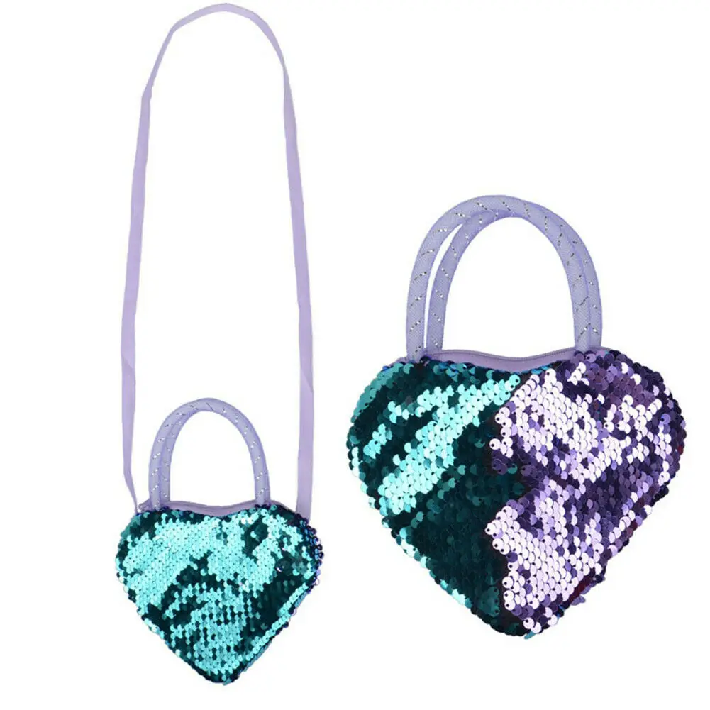 Лидер продаж 2019 детский наплечный кошелек в форме сердца для девочек с