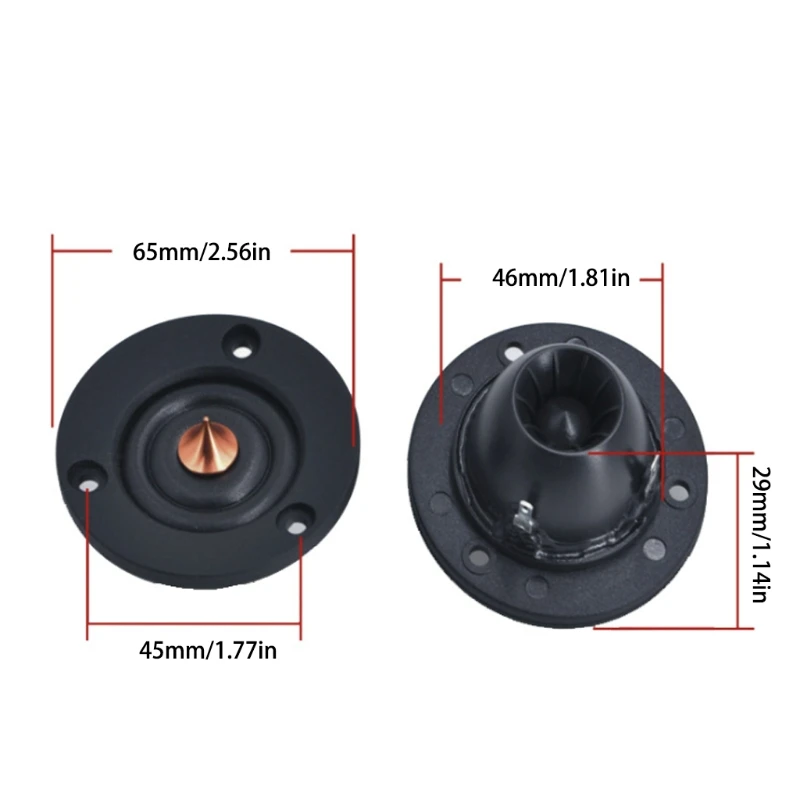 

2pcs 2inch 6 Ohm 30W Silk treble film Tweeter Speaker Unit Car Speaker Professional Hifi horn loudSpeaker