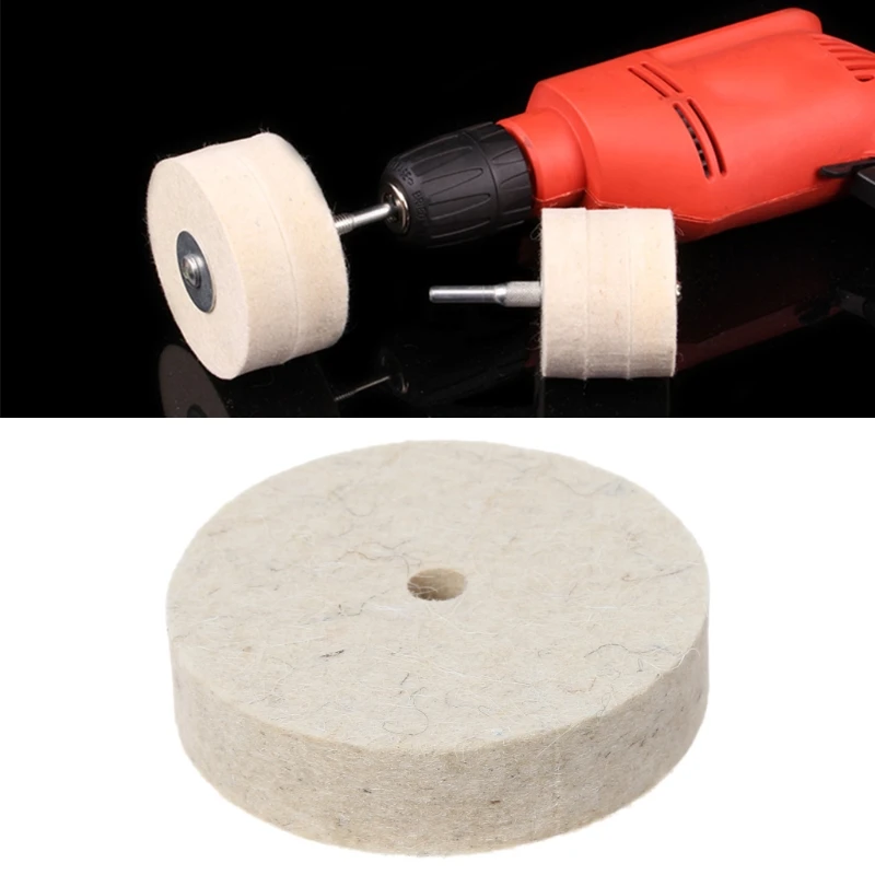 

76x20mm Wool Felt Polishing Buffing Grinding Wheel Polisher Disc Pad Rotary Tool
