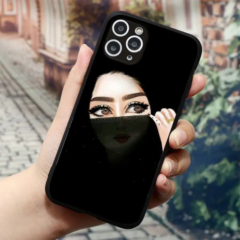 

Woman In Hijab Face Muslim Phone Case for iPhone 11 12 mini pro XS MAX 8 7 6 6S Plus X 5S SE 2020 XR