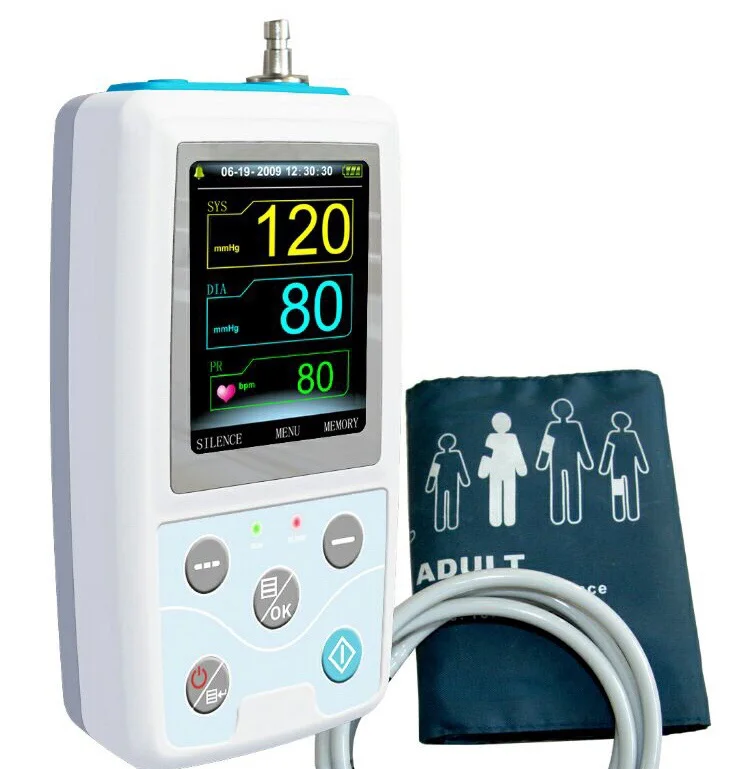 

RTS ABPM50 Ambulatory Blood Pressure Monitor 24 hours recorder NIBP software+3 cuffs