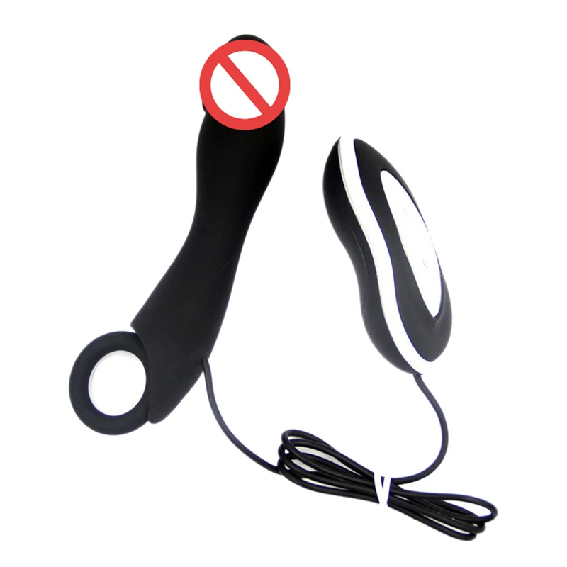 Анальная пробка вибратор Мужской фаллоимитатор массажер простаты вибрация для