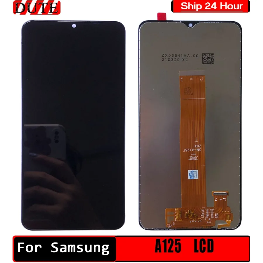

ЖК-дисплей Samsung A125, ЖК-дисплей с сенсорным экраном и дигитайзером в сборе, сменный ЖК-дисплей