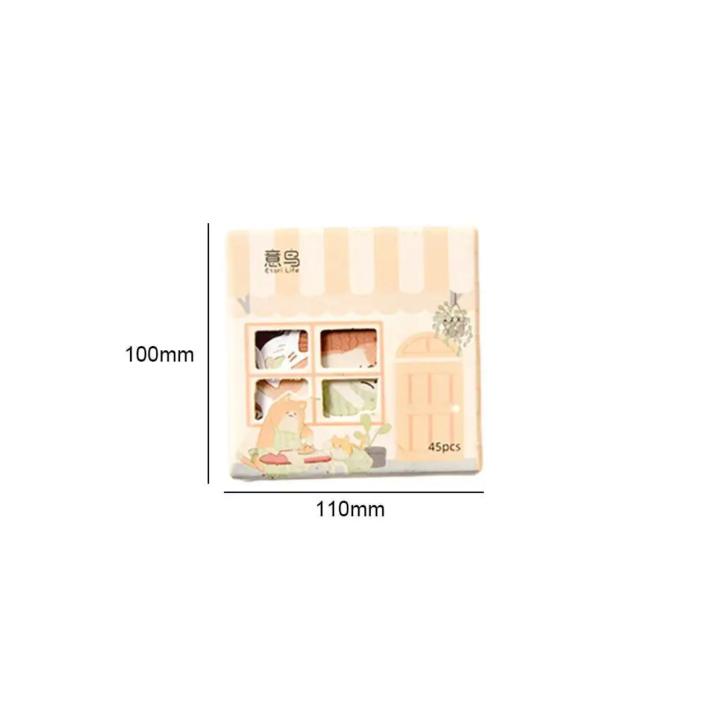 

1 Box Cute Small House Stickers Creative Cats DIY Mini Stickers Sticker Cartoon Stationery Scrapbooking Decoration Album Da K9G9