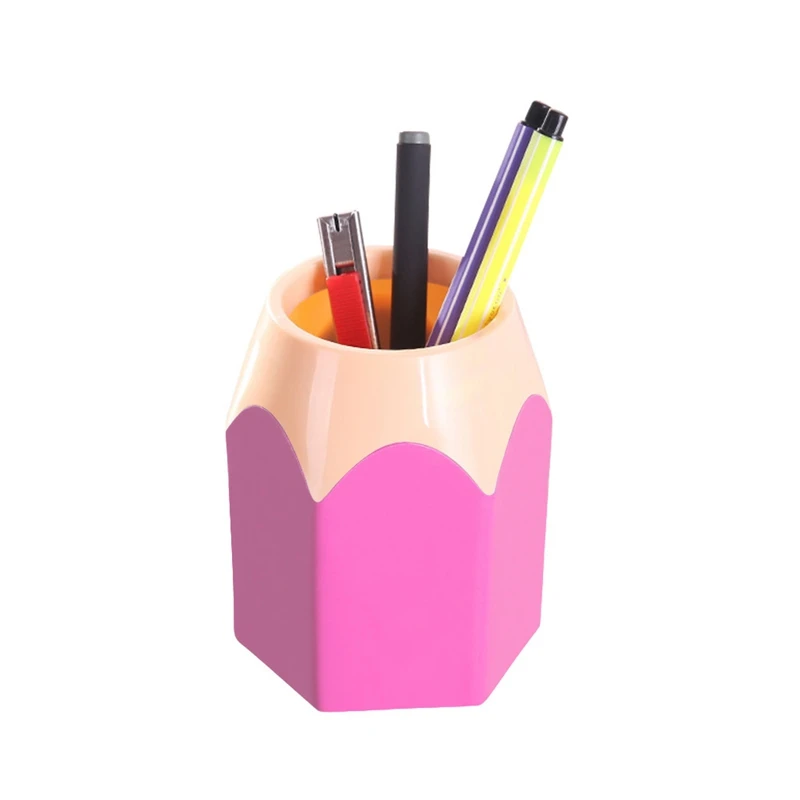 

Creative Pencil-Shaped Pen Holder, Makeup Brush Storage Holder, Desk Stationery Holder, Suitable for Desk Finishing 5Pcs