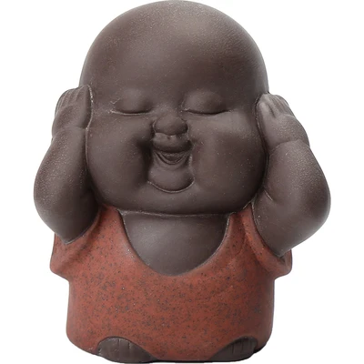 Симпатичный маленький монах из фиолетового песка украшение для домашнего