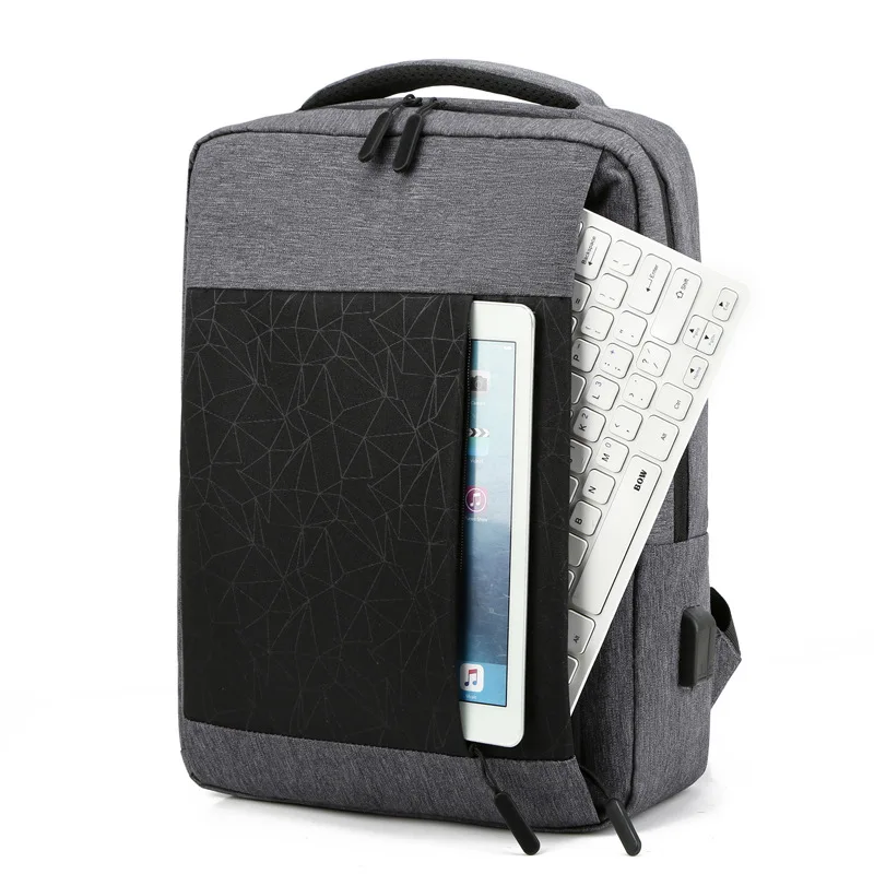 

Oxford Men Back Pack Laptop 15.6 Inch USB Charge Men's Backpack Bags 2021