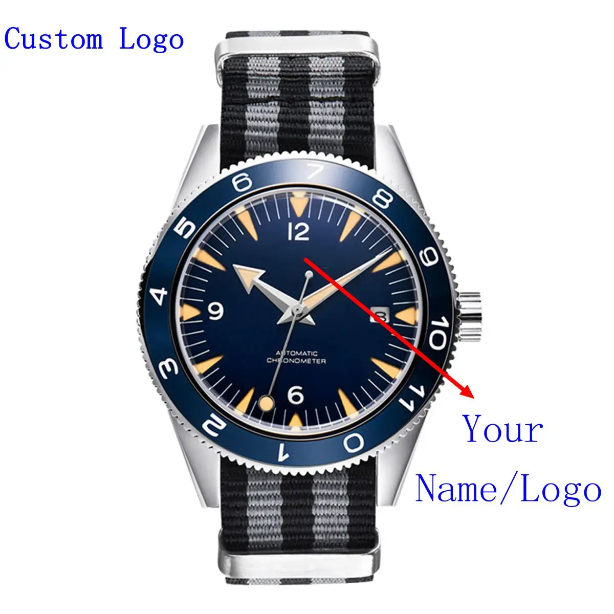 Часы наручные NH35 Мужские механические автоматические Роскошные брендовые в