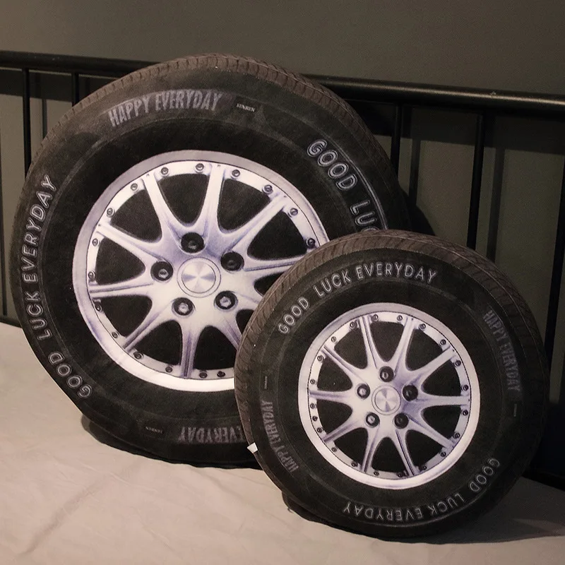 

40 см креативная необычная забавная Милая имитация автомобильной шины, плюшевая игрушка, подушка, подушка, диванная подушка, украшение семьи...