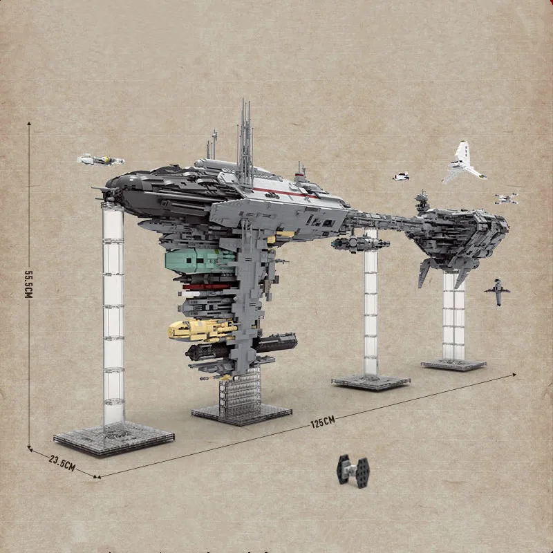 

DHL Mould Kin 21001 6388Pcs Star Toys MOC 5083 UCS Nebulon-B Medical Frigate Model Building Blocks Bricks Kids Christmas Gifts