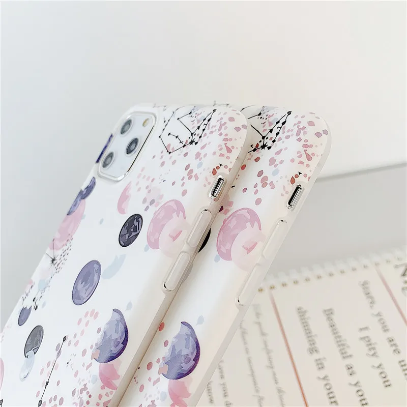 Чехол FLYKYLIN Leaf Flower для iphone 11 Pro Max X XS XR 6 S 7 Plus 8 задняя крышка на мягкий IMD силиконовый