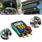 DY517 цифровой манометр для охлаждения, вакуумное давление, температура, тестер, измеритель, Кондиционер