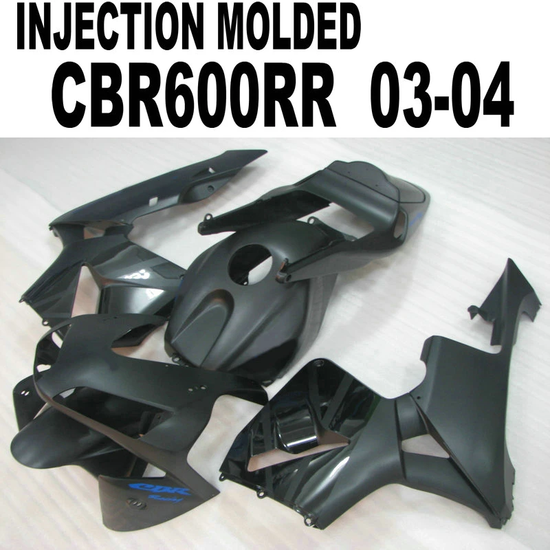 Фотообтекатель для Honda CBR 600RR 2003 2004 03 04 (матовый черный) Обтекатели 600 RR UX|Полные