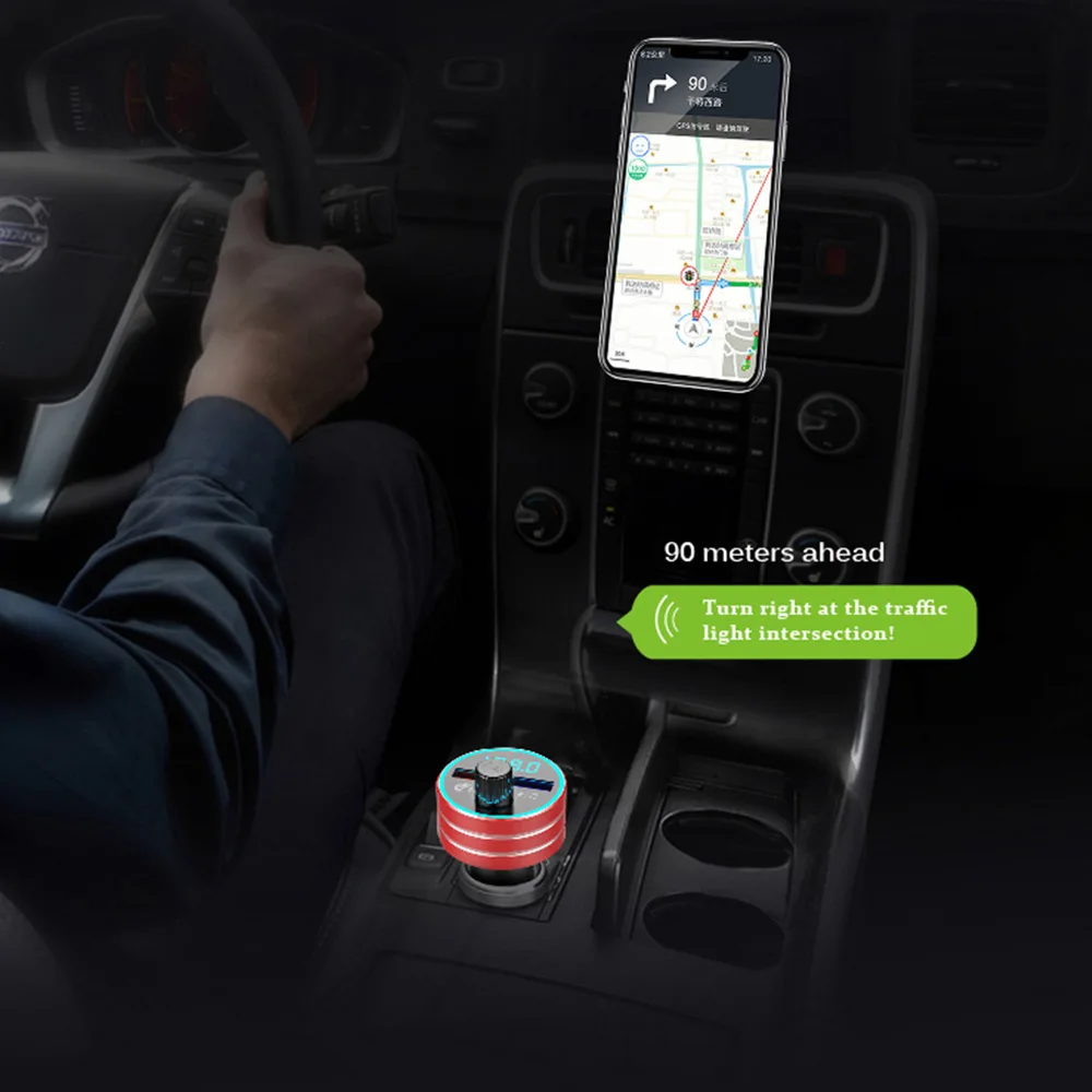 Автомобильный FM трансмиттер VR модулятор Bluetooth 5 0 автомобильный аудио mp3 плеер