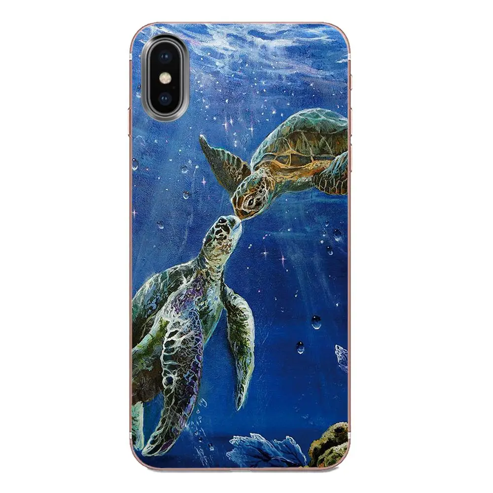 Мягкий топик для рисования морской черепахи Xiaomi CC9 CC9E Mi 3 4 4i 5 6 6X 8 9 SE Play Plus Pro Lite A1 Mix 2
