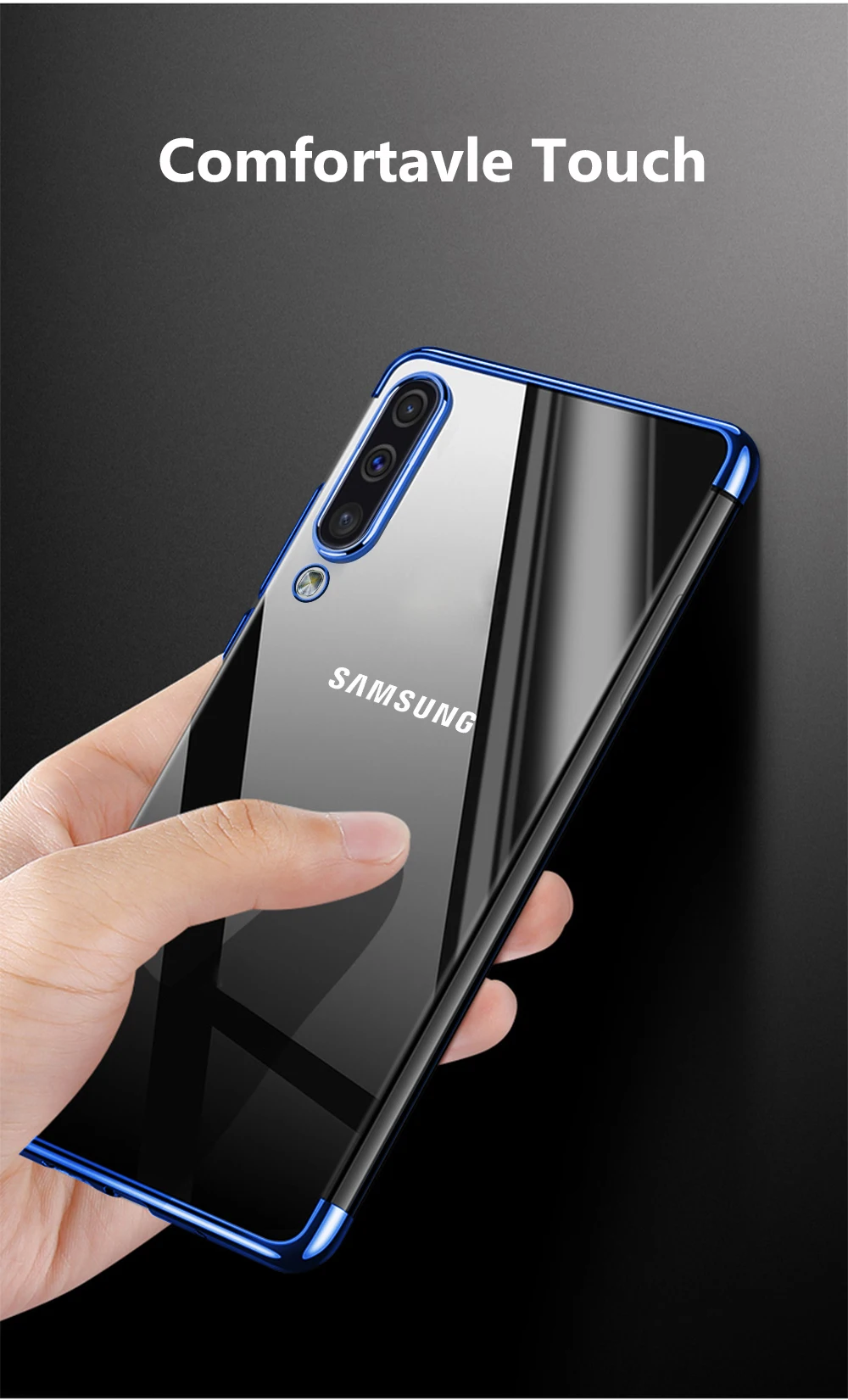 Чехол-накладка для samsung Galaxy A50, прозрачный мягкий силиконовый тонкий чехол-накладка из ТПУ для samsung A50 A10 A30 A40 A70 A60, чехол для телефона