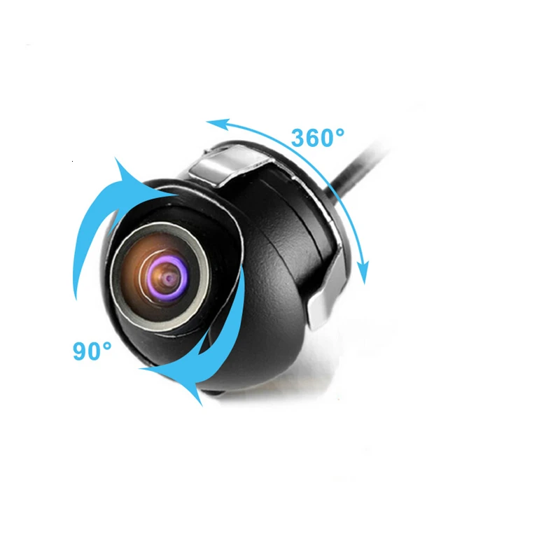 GSPSCN регулируемая камера заднего вида с углом поворота 360 градусов CCD HD ночного видения сбоку/спереди/сзади Дополнительная камера заднего вида
