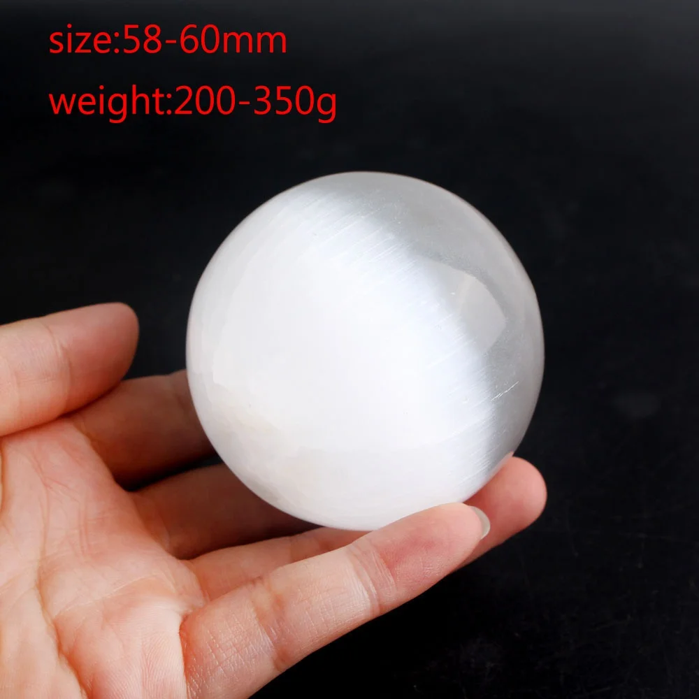 1 шт. белое яйцо из селенита сфера гипсовые каменные шарики хрустальный кварц