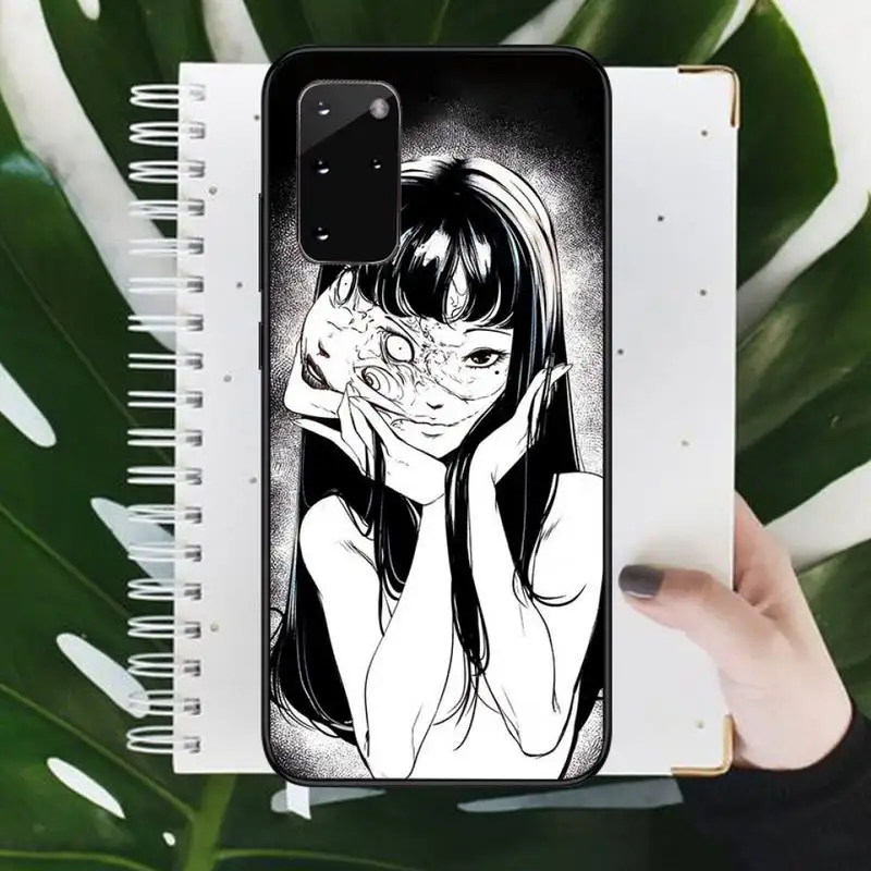 

Junji Ito Tees Horror pattern Phone Case For Samsung galaxy S 9 10 20 A 10 21 30 31 40 50 51 71 s note 20 j 4 2018 plus