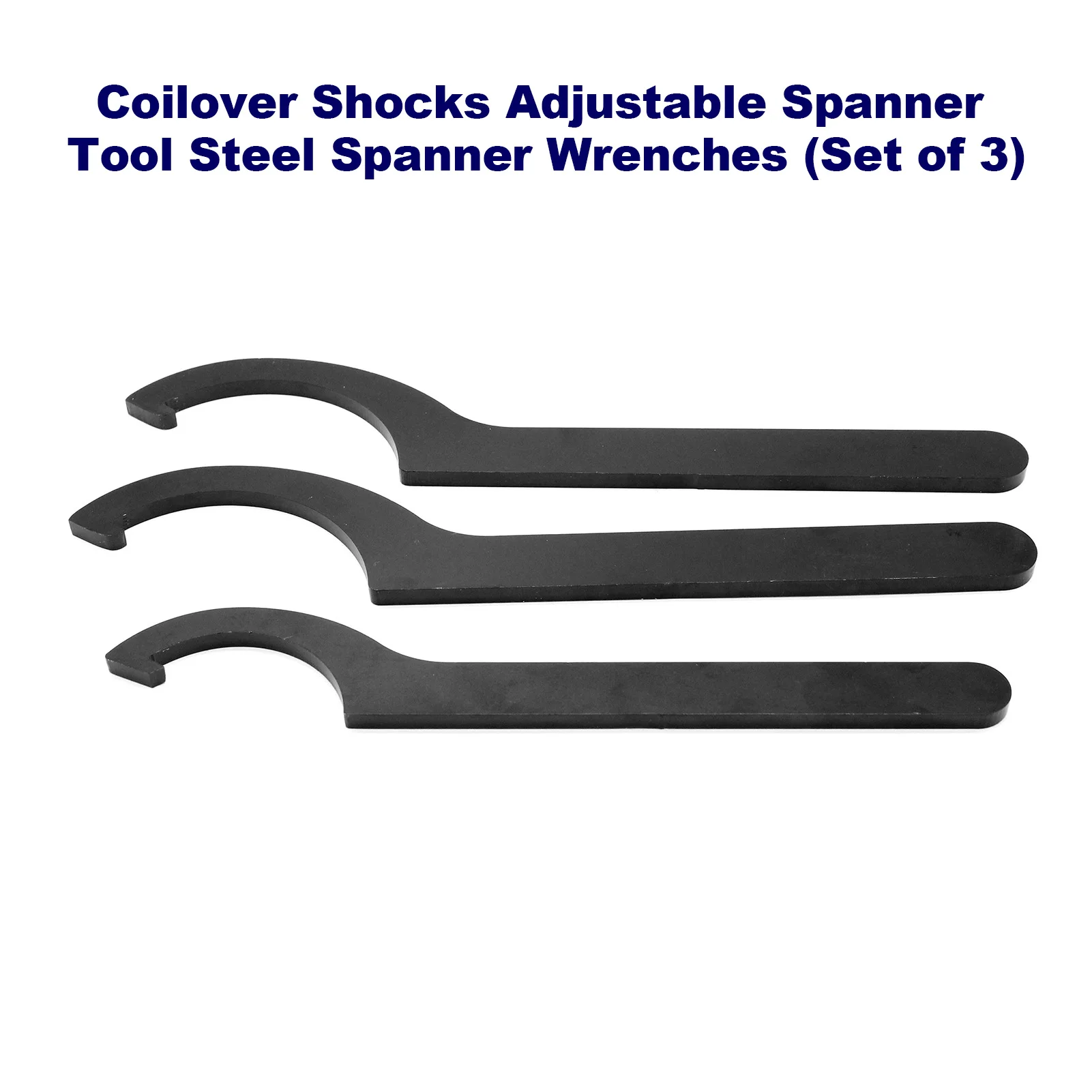 

Universal Coilover Shocks Adjustable Spanner Tool Steel Spanner Wrenches (Set of 3) Car Tools Car Tool Kit Car Goods