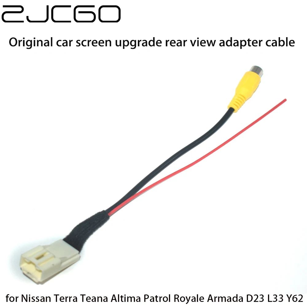 

Car Rear View Backup Reverse Camera Adapter RCA Cable for Nissan Terra Teana Altima Patrol Royale Armada Original Factory Screen
