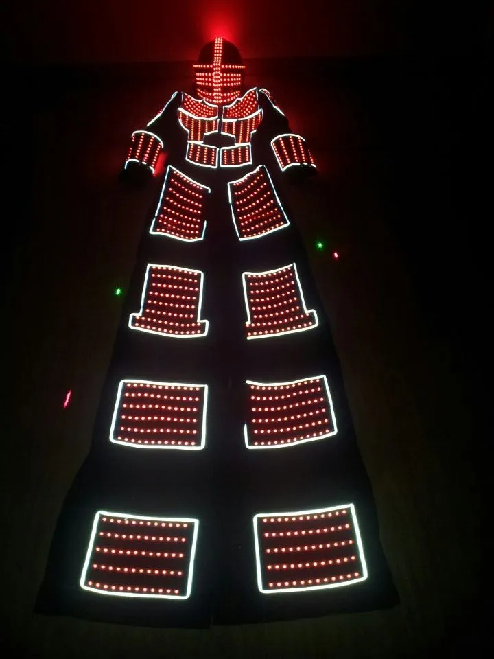 LED ROBOT Костюмы для роботов Костюм Kryoman Tron Dance Wear