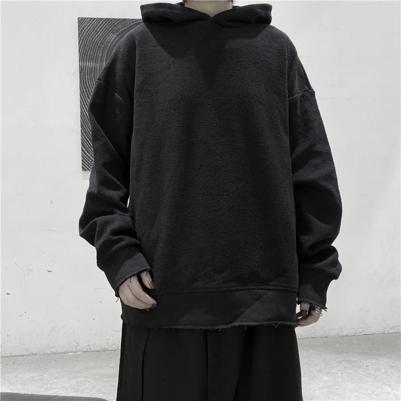 Men's Loose Casual Hoodie New Fashion Fashion In Autumn And Winter Large Size Wear Anti Terry Hoodie On Both Sides
