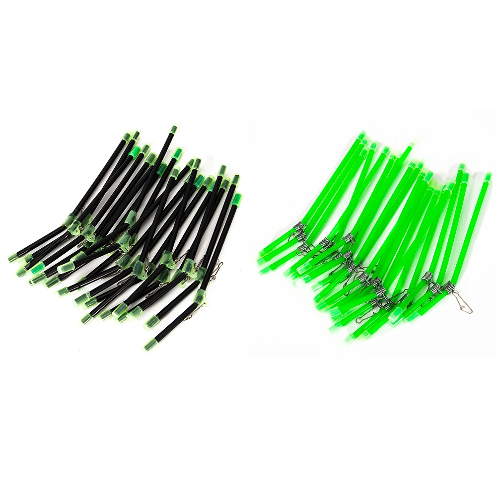 

20pcs Angling Connector Anti Booms with Strong Snap Night Fishing Rig Bent for Carp Fishing Connector Tool Part