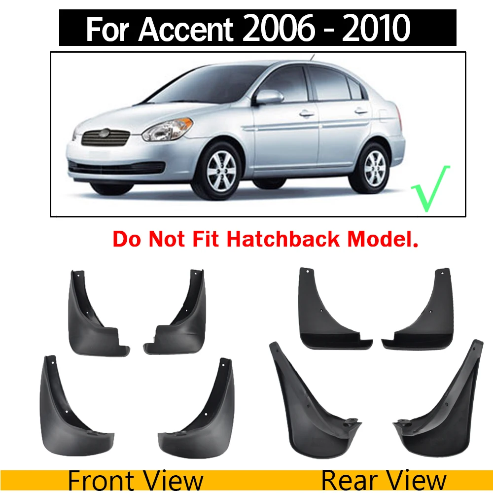 Брызговики для Hyundai Accent Excel 1998 2000 2006 ~ 2010 Solaris 2011 2016 2015|Грязезащита| |