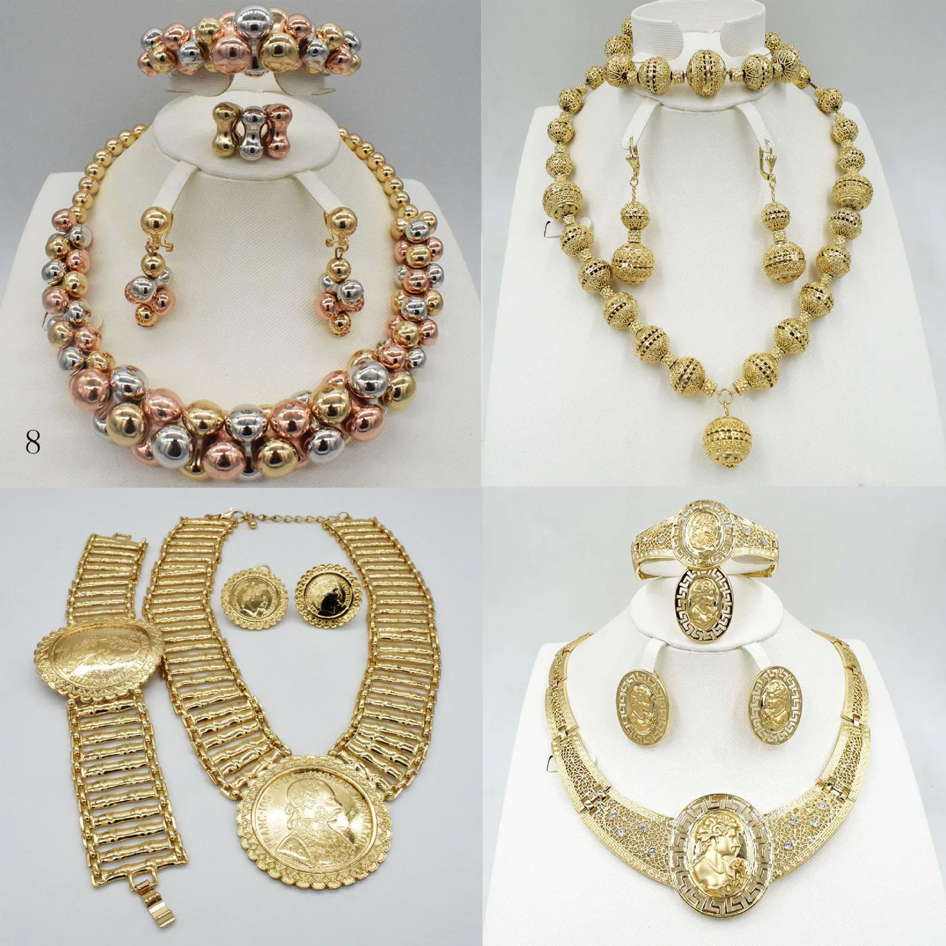 

Ожерелье, браслет, серьги из четырех частей, яркий свадебный аксессуар, женский подарок