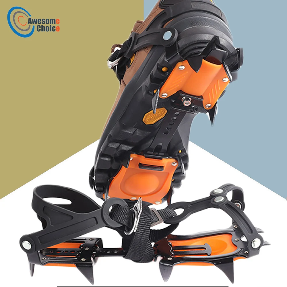 Нескользящая обувь с 10 зубцами и когтями высококачественный Регулируемый