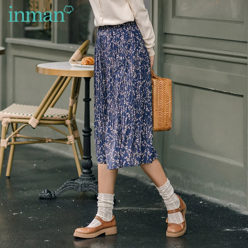 INMAN Сезон весна-осень Облегающая эластичная юбка | Женская одежда