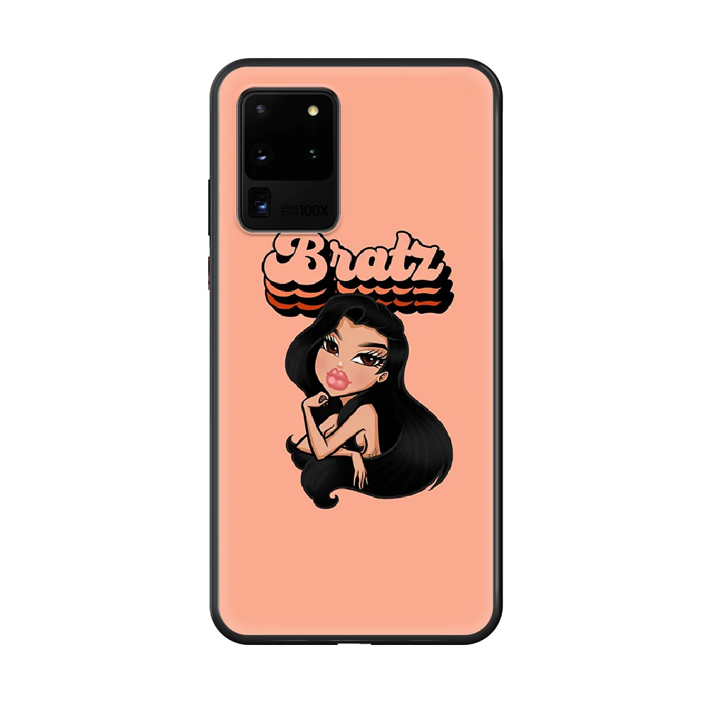 

Fashion Brand Doll Bratz Phone Case cover hull For SamSung Galaxy S 5 6 7 8 9 10 20 Edge Plus E Lite Ultra black hoesjes