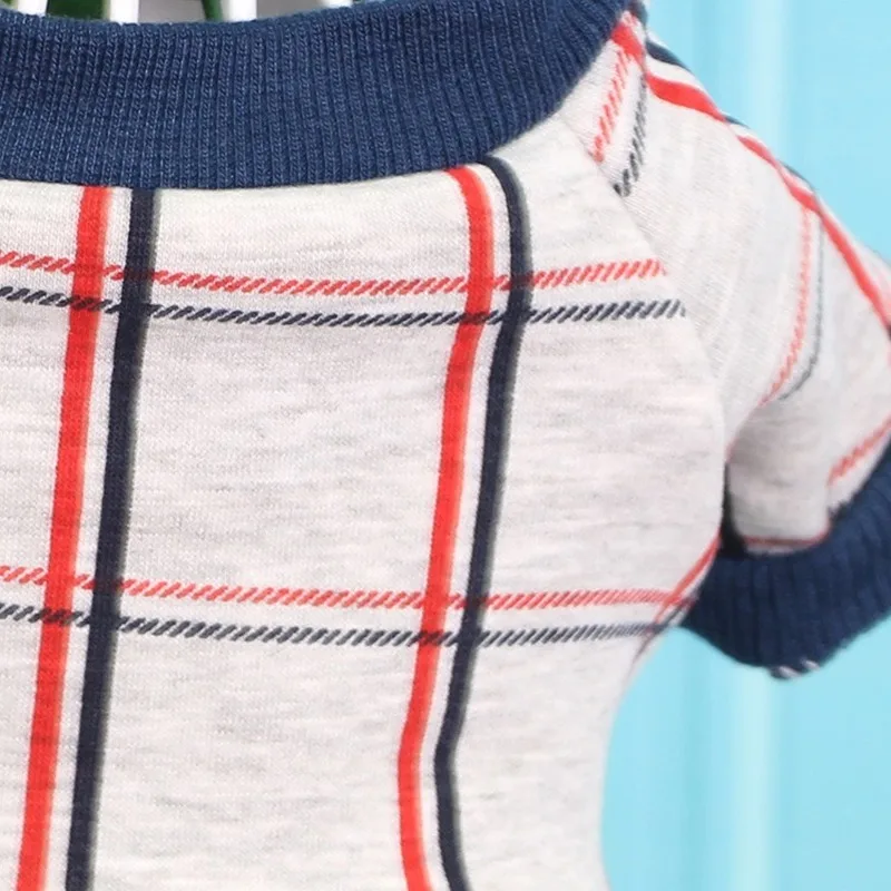 PUOUPUOU клетчатая Одежда для собак пальто толстовка с капюшоном зимняя мультяшная