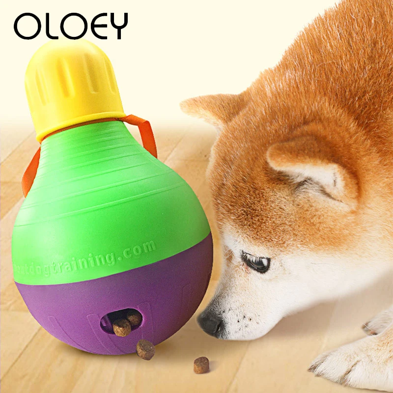

Interactive Pet Dog Tumbler Food Dispenser IQ Treat Ball Smarter Pet Toys Shaking Leakage Food Container Puppy Slow Feed Supplie
