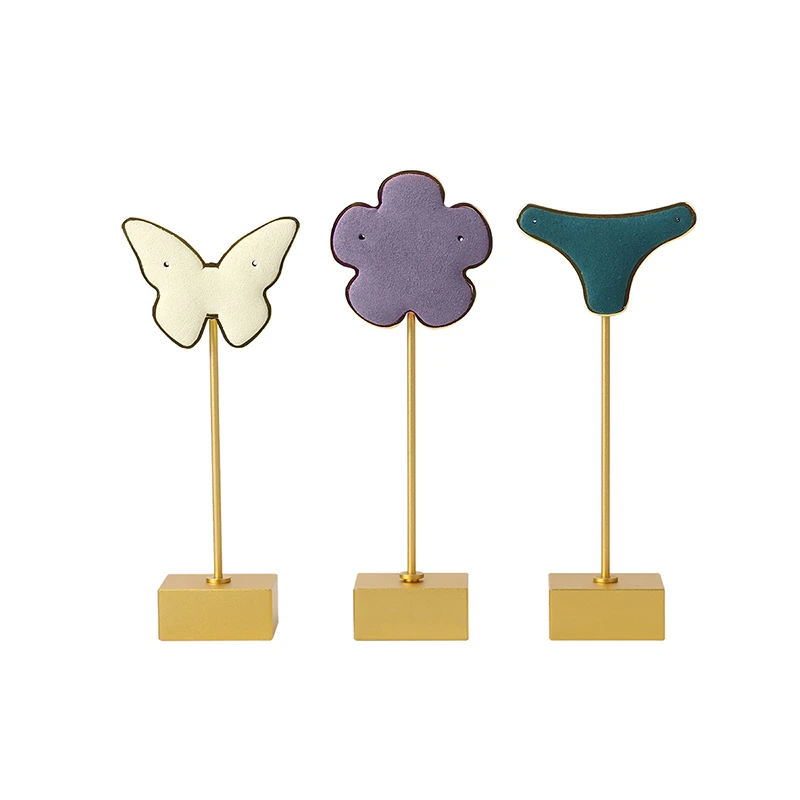 Черный микрофибры металла в виде Головы Быка форме сердца серьги ювелирное